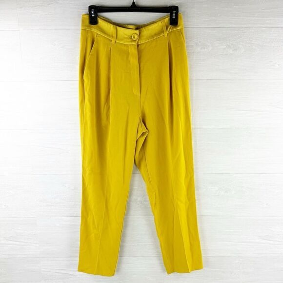 Marella Carina Crepe Back High Rise Cigarette Cropped Pants - Picture 2 of 8